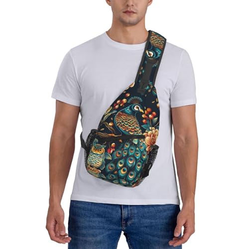Morrales deportivos unisex con diseño Art Peacock miniatura 7