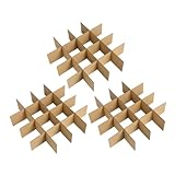 Design attrayant : la technique de découpe des séparateurs donne une apparence soignée et élégante, améliorant la présentation colis, kit d'emballage de vaisselle, séparateurs en carton pour boîtes