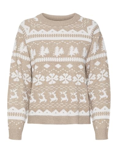 VERO MODA Damen Weihnachts Strick-Pullover VMFrosty Iceberry X-Mas...