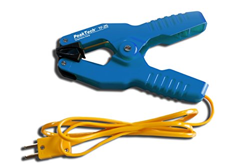 PeakTech, Práctico sensor de temperatura tipo K como abrazadera para tubos, 1 pieza, TF-25