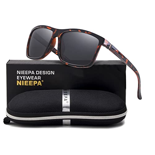 Image of Men's Sports Polarized Sunglasses Square Frame Glasses NP1007