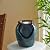 Glitzhome Tabletop Ceramic Jar Water Fountain with LED Light, Turquoise Leaf Textured Clay Pot Desktop Water Fountain, Decorative Zen Meditation Mini Waterfall for Home Office, 9.25”H