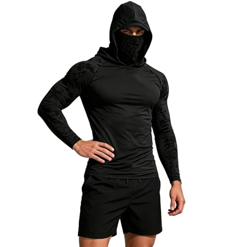 Veste de sport pour running en extérieur et fitness veste légère à capuche homme L-XXXL