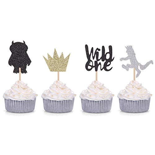 Where the Wild Things Are Inspired Cupcake Toppers Wild One Cupcake Picks Baby's First Birthday Party Decorations Where the Wild Things Are Inspired Cupcake Toppers Wild One Cupcake Picks Baby's First Birthday Party Decorations