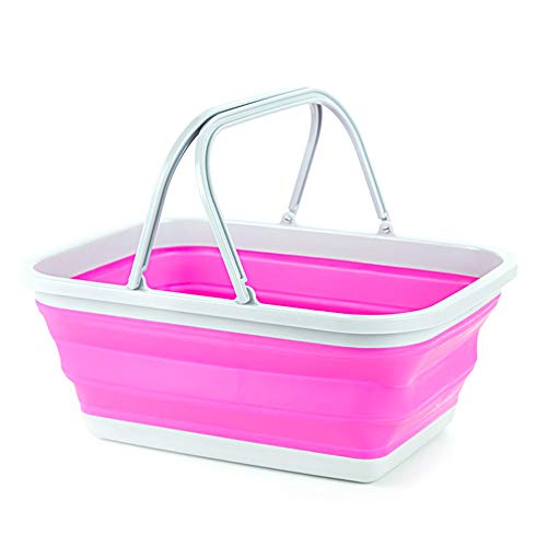 Loopunk Cesta de la Compra Plegable Cesta de la Colada Frutas Aperitivos cestas de Silicona Vegetales