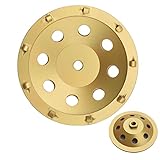 ACTINTOOL 7 in. x 5/8-11 in. Threaded 9 PCS 1/4 PCD Grinding Cup Wheel for Expoxy Mastic Coating Rem