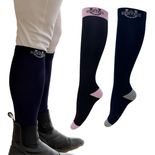 Equestrian Riding Socks- Durable, Anti-Slip Comfort Riding Socks Anti-Friction Design Ideal Stylish Running Socks