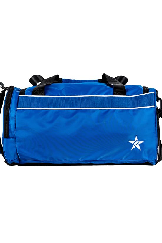 Royal Blue Rebel Athletic Retro Duffle Bag4