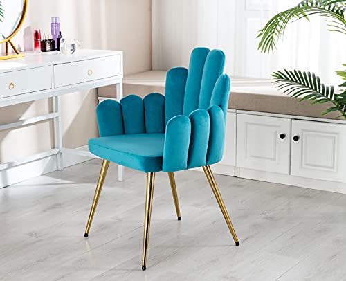 Sillón plegable goma metalizado azul miniatura 4