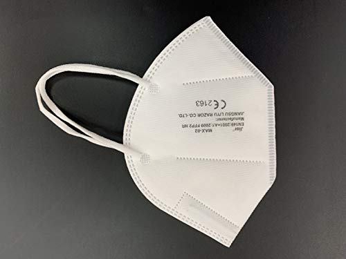 Máscara ffp2 filtros al 95% máscaras certificadas CE Ffp2 5 capas pasantes orejas paquete de 10 piezas