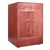 Wooden Cremation Urn for Human, Wood Handmade Engraved Decorative Box, Funeral Urns for Adult Male Female Burial or Memorial Keepsake, Urns for Ashes Men Women