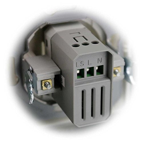 Gama de interruptores empotrados TEM Detector de movimiento Ekonomik negro brillante