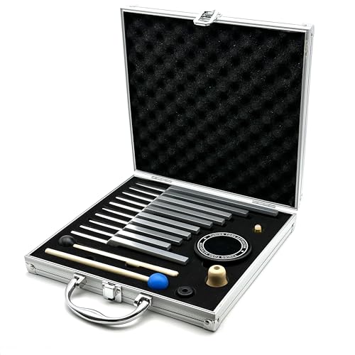 Solfeggio Tuning Forks Set Silver 10 Pcs