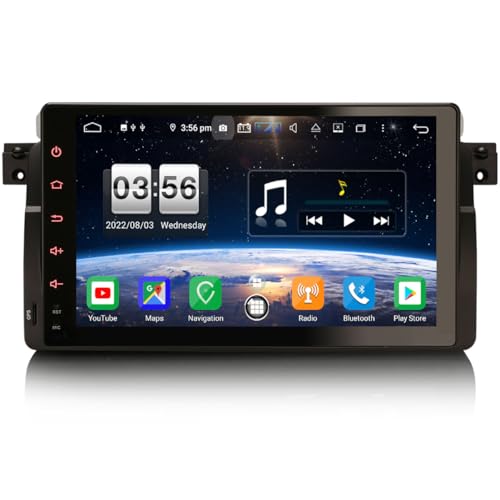 【Funzioni Multipul】 【Controllo del volante. Bluetooth a mani libere, streaming audio A2DP. Sintonizzatore radio (FM/AM) con RDS. Lettore multimediale Android, in grado di riprodurre musica/video/foto USB/SD, con supporto video 1080P. Colori della luce del pannello/sfondo/logo di avvio/lingua regolabili. Supporto di DAB+, DVB-T/T2, TPMS, OBD2, DVR, telecamera di retromarcia, AVIN, ecc.