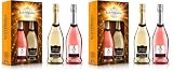 Sant'Orsola - Set Vino Cuvèe Prestige Blanc de Blancs e Rosè 12%, da Prestigiosa Uva Italiana, Gusto Dolce con Note Fruttate e Aromatiche, 2x750 ml (Confezione da 2)