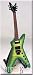 Miniature Guitar Dean GREEN with guitar pick
