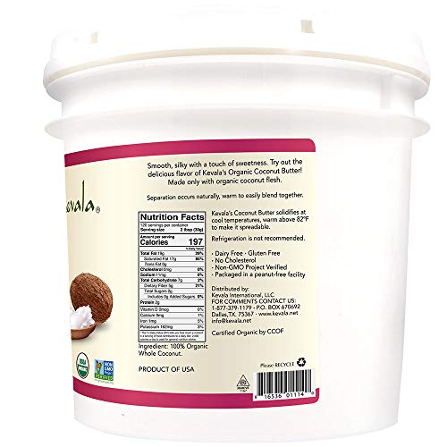 Kevala Organic Butter 8 Lb , Coconut, 128 Ounce #TOP1
