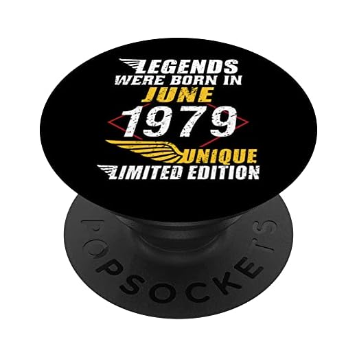 Cumpleaños Junio 1979 Edición Limitada Regalo Legend June PopSockets PopGrip Intercambiable