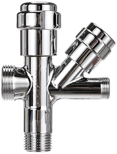GROHE Original WAS® Kombi-Eckventil (Wandmontage, eigensicher gegen Rückfließen, Rückflussverhinderer, langlebig), chrom, 41073000