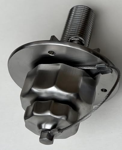 Image of All Metal RV City Water Inlet with Check Valve, RV Water Inlet Replacement, RV Water Fill Inlet,RV Water Inlet Connection for for RV Camper Motorhome Trailer Marine