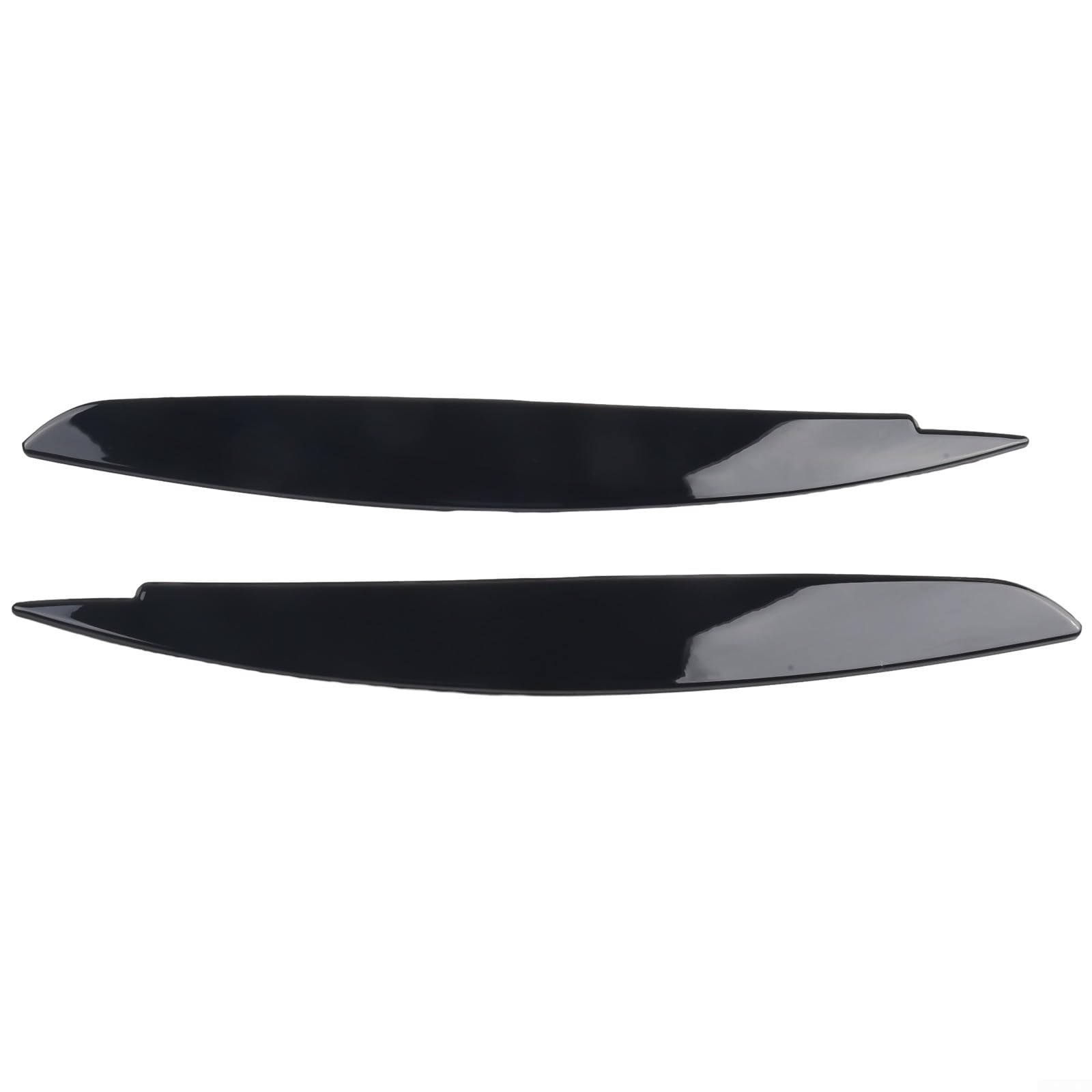 2 piezas Cejas para BMW Serie 1 E87 E88 E81 E82 2008-2013 faro delantero cejas párpado cubierta cubierta cubierta adhesivo coche accesorios pestañas negro