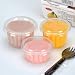 Xshelley (50PcS 150ml PE material plastic cup with lid, pudding, yogurt, sauce, sampling, cake, transparent jelly cup
