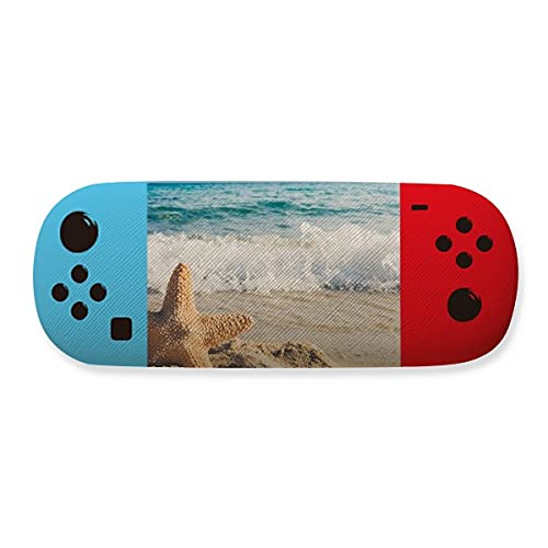 Étui pour lunettes de soleil motif plage océan et étoile de mer
