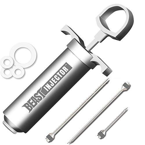 Grill BEAST 304 Stainless Steel Meat Injector Kit with 2oz Large