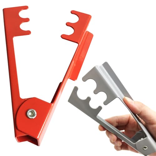 TIHOOD 2pcs Rose Removing Burrs Pliers,14cm New DIY Cut Thorn and Leaf Stripper Stripping Tool(Red & Silver)
