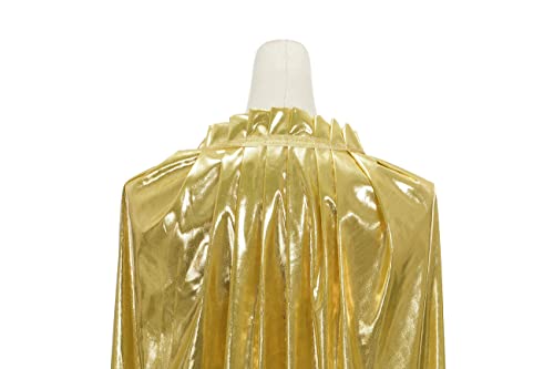 Regenboog Adult Mardi Gras Cape no Hood,St. Patrick\'s Day Full Length 59inch Mardi Gras Cloak for Women and Men,Attractive Gold Cloak,Halloween Christmas Costume Accessories - Thumbnail 7