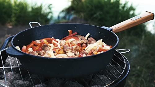 Padella in Ghisa 24 cm altezza 62 mm con manico in...