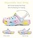 Girls Rainbow Clogs for Kids,Unisex Eva Mules for Big Kid,Little Kid,Boy and Girl Closed Toe Slide Sandals
