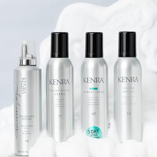 Image of Kenra Platinum Thickening Mousse 12 | Volumizing Styler | Adds Fullness & Body | Humidity Protection Up To 48 hours | Density Plumping up tp 150% | Thermal Protection | All Hair Types