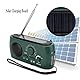 Elprico Radio Kurbel Notfall Solar, AM/FM-Handkurbelradio mit LED-Taschenlampe, Notruf-Ladegerät für Haushalt und Outdoor, Camping, Wandern