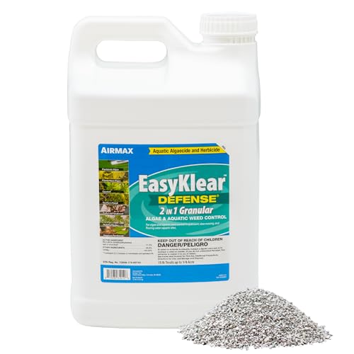 Airmax EasyKlear Pond & Lake Algae & Weed Vegetation Control, Broad Spectrum Aquatic Herbicide & Algaecide Granular Treatment Like Hydrothol, 15 LBS
