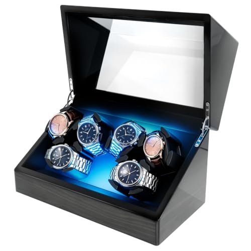 Image of hightall Luxury Automatic Watch Winder for Rolex /Omega /Cartier for Automatic Watches with Whisper-Quiet Motor (<5dB), Anti-Scratch Memory Foam & Stable Base