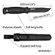 Morakniv Garberg Full Tang Messer mit fester Klinge aus Karbonstahl, 10,9 cm, Polyscheide, Schwarz