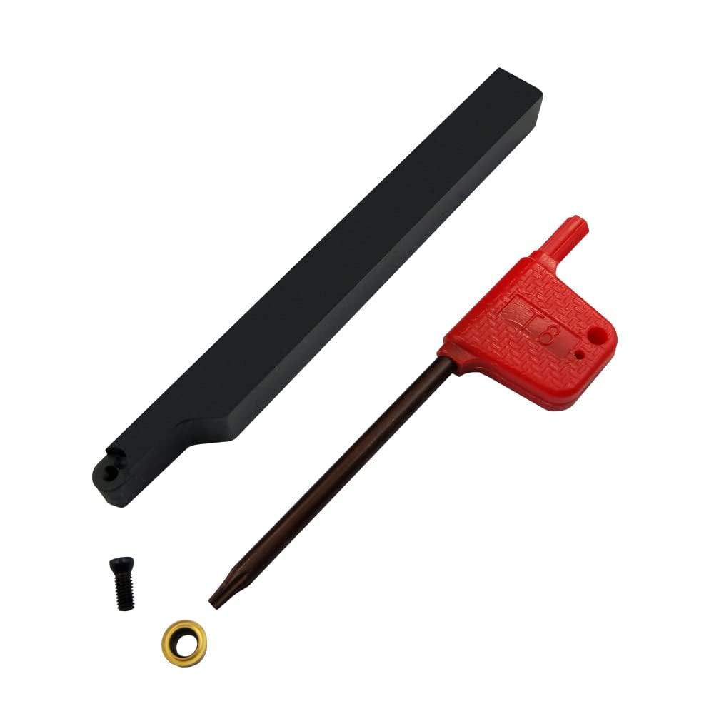 Barra di tornitura da 3/8 di pollice SRACR1010H06 Portautensili per tornitura cilindrica in metallo duro e 10 pz RCMT0602 R3 Inserti per tornitura in metallo duro