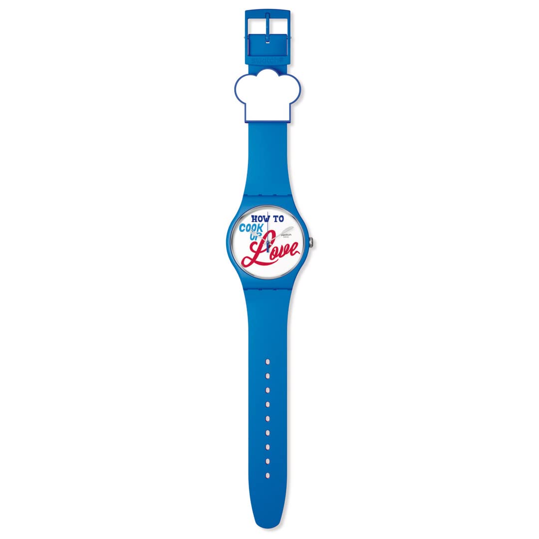 Swatch Analogico SUOZ353, blu, striscia