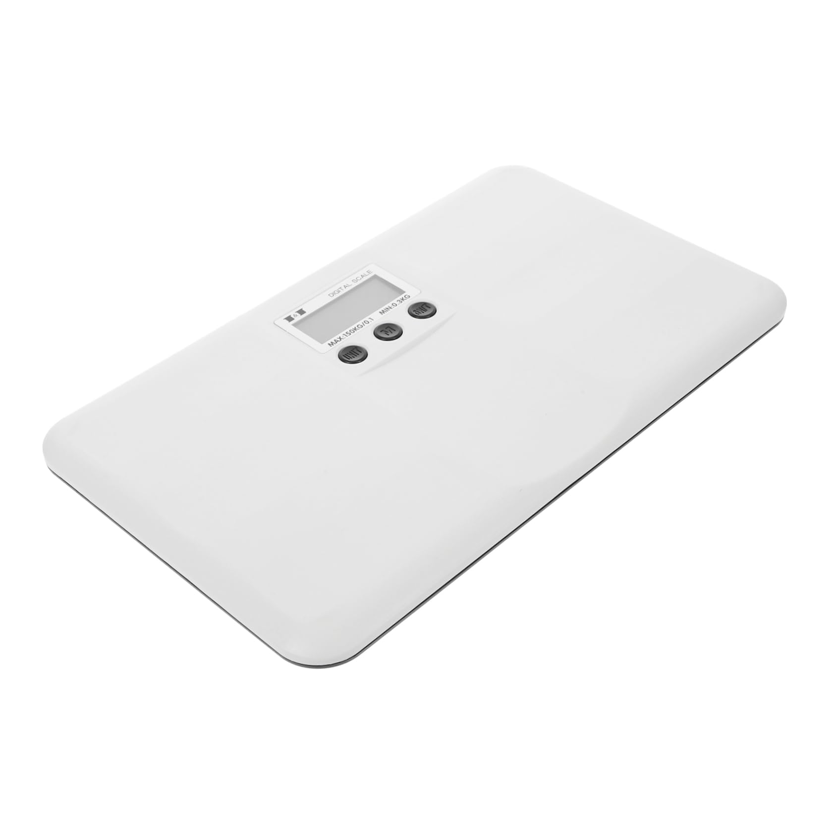 KOMBIUDA Elektronische Gewichtswaage Haustierwaage und Kunststoff Babywaage aus Digitale mit 150kg Kapazität und Flachem Design für Gebrauch zu Hause