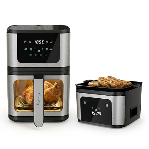 Lifelong BRIK 2-in-1 Air Fryer & Barbeque | 1350W Power, 8 Preset...