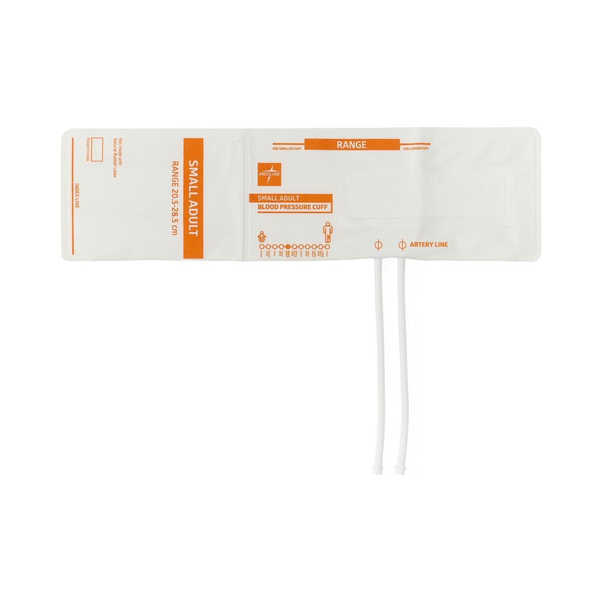 Disposable Soft Cloth 2-Tube Blood Pressure Cuff with Marquette Connector, Small Adult,1,Each,MDS9922MQH