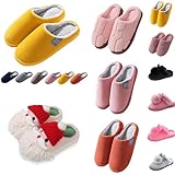 Zapatillas de estar por casa para mujer, de felpa, de invierno, cálidas, forradas, para casa, extraanchas, de fieltro, para otoño, gruesas, regalos reconfortantes para mujeres, C Mujer4, 37