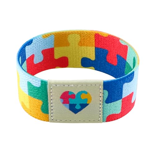Nanafast Autism Awareness Bracelet - Colorful Elastic Wristband for Women & Men3