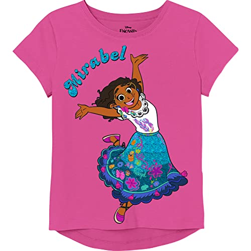 T-shirt Encanto Mirabel Isabela Luisa rose fuchsia pour enfant fille de 10 à 12 ans