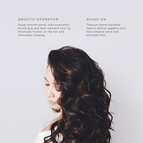 Kristin Ess Hair 1 Inch Titanium Curling Iron For Beach Waves, Small To Medium Curls For Short Hair, Ionic Technology, Fast Heat, Dual Voltage, Auto Shut-Off #TOP3