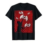 Weirdcore Aesthetic Black Cat Eyeballs Wings T-Shirt
