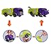 MIEBELY Toddler Robot Vehicles Set - 4Pcs Transforming Robots Toys for Kids - Magnetic Toys with Sturdy Connectors, Easy DIY Assembly Function - 4-in-1 Educational STEM for 3 4 5 6 Year Old Boys