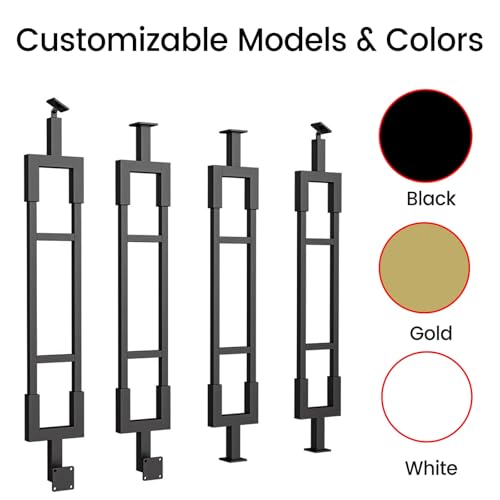 Columna de balaustre en forma de L de metal para barandilla de porche interior y pasillo de loft 8