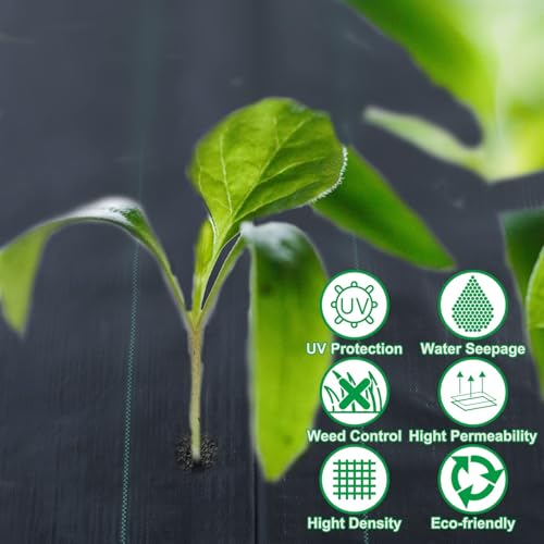 Finderomend 4FTx300FT Landscape Fabric, Weed Barrier Fabric Heavy Duty, Woven Geotextile Fabric, Weed Block Gardening Mat Easy Setup Commercial Outdoor Weed Mat by Finderomend - Image 8